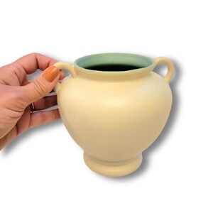 COORS Golden Colorado Art Deco 2 Tone Pottery Vase